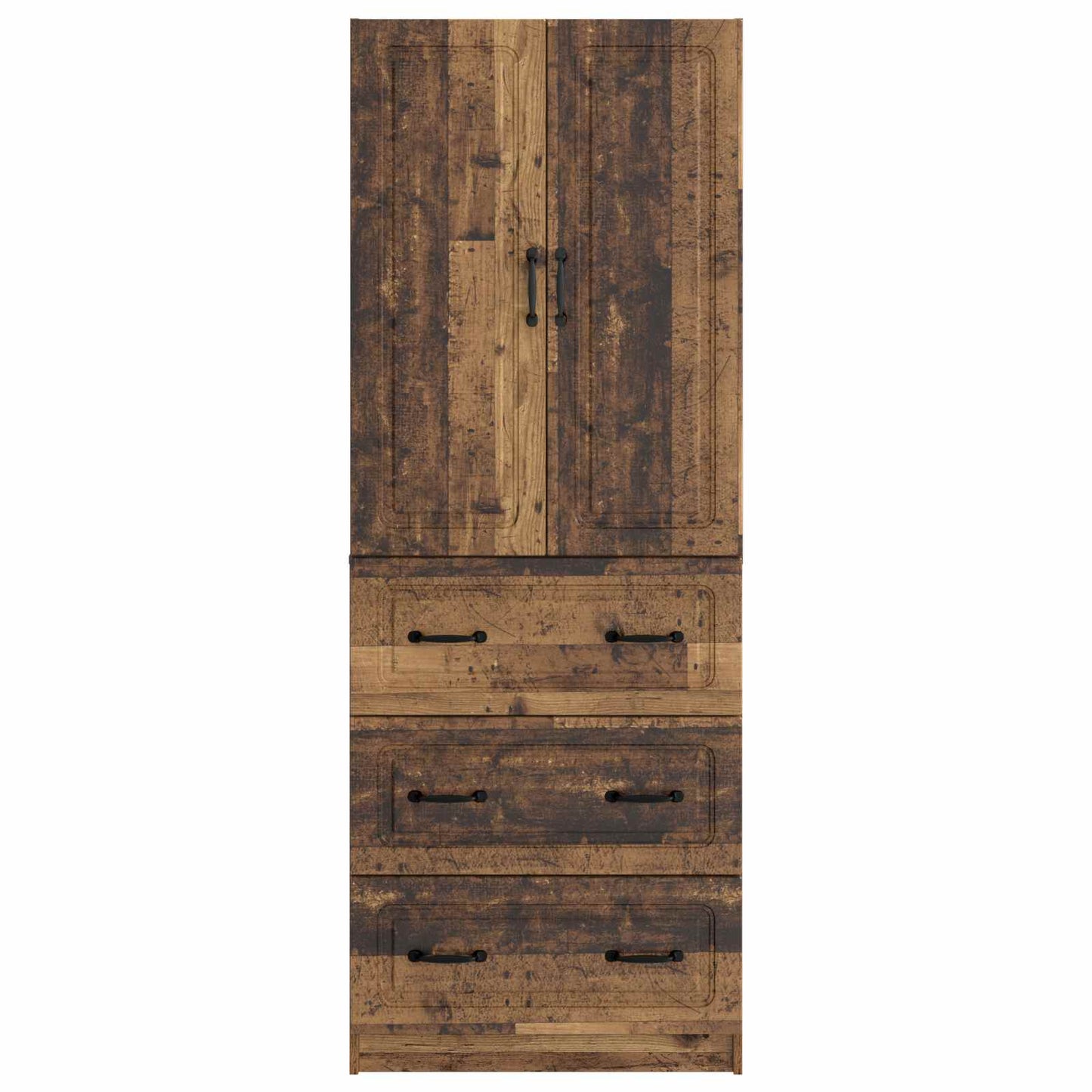 vidaXL Cabinet Set 2 pcs 66 x 34.5 x 87 cm Engineered Wood Old Wood