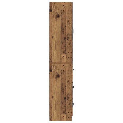 vidaXL Cabinet Set 2 pcs 66 x 34.5 x 87 cm Engineered Wood Old Wood