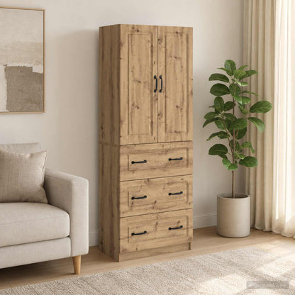 vidaXL Cabinet Set 2 pcs 66 x 34.5 x 87 cm Engineered Wood Artisan Oak