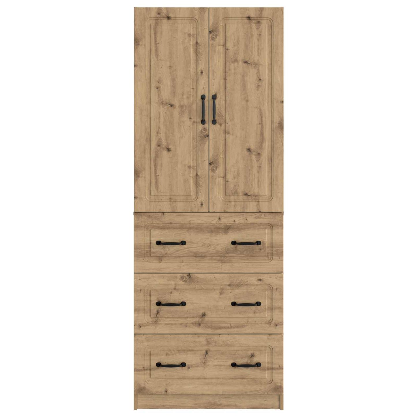vidaXL Cabinet Set 2 pcs 66 x 34.5 x 87 cm Engineered Wood Artisan Oak