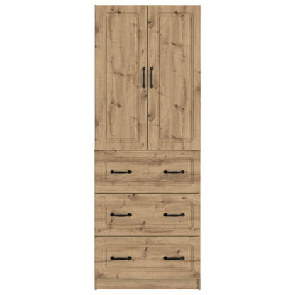 vidaXL Cabinet Set 2 pcs 66 x 34.5 x 87 cm Engineered Wood Artisan Oak