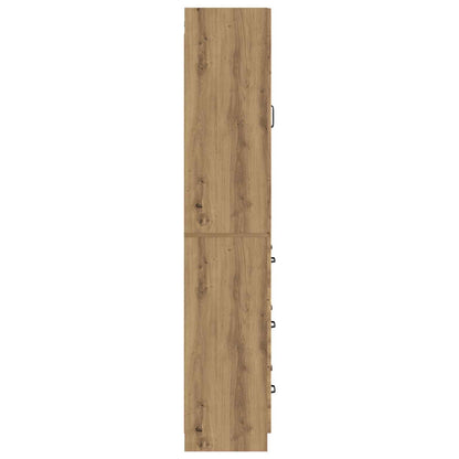 vidaXL Cabinet Set 2 pcs 66 x 34.5 x 87 cm Engineered Wood Artisan Oak