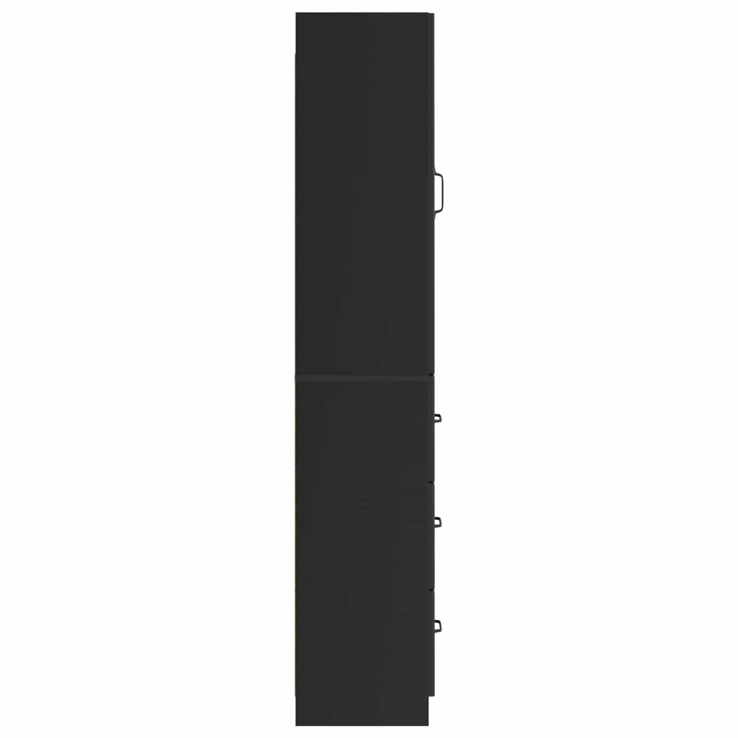 vidaXL Cabinet Set 2 pcs 33 x 34.5 x 87 cm Engineered Wood Black
