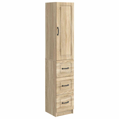 vidaXL Cabinet Set 2 pcs Sonoma Oak 33 x 34.5 x 87 cm Engineered Wood
