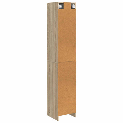 vidaXL Cabinet Set 2 pcs 33 x 34.5 x 87 cm Engineered Wood Sonoma Oak
