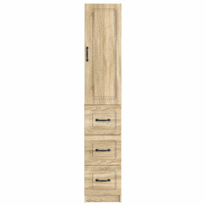 vidaXL Cabinet Set 2 pcs 33 x 34.5 x 87 cm Engineered Wood Sonoma Oak
