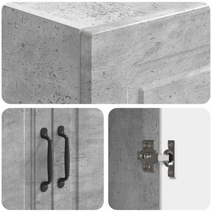 vidaXL Cabinet Set 2 pcs 33 x 34.5 x 87 cm Engineered Wood