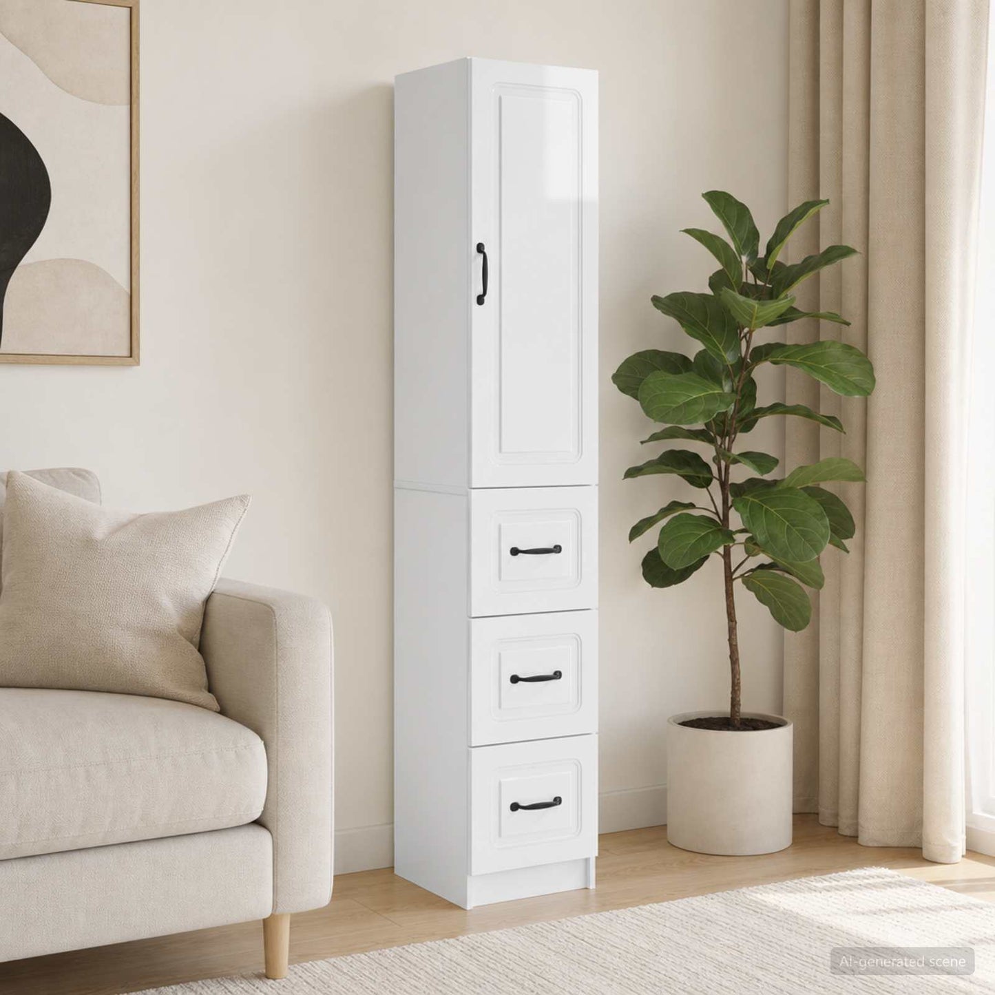vidaXL Cabinet Set 2 pcs 33 x 34.5 x 87 cm Engineered Wood