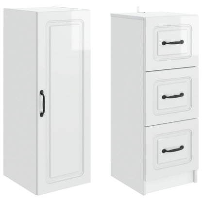 vidaXL Cabinet Set 2 pcs 33 x 34.5 x 87 cm Engineered Wood