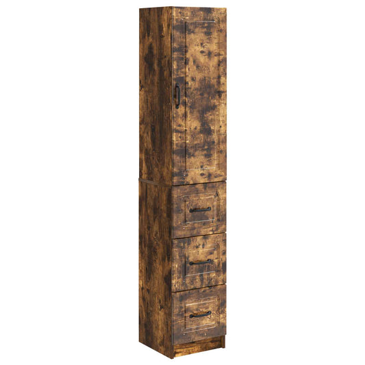 vidaXL Cabinet Set 2 pcs Smoked Oak 33 x 34.5 x 87 cm Engineered Wood