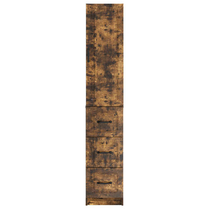 vidaXL Cabinet Set 2 pcs 33 x 34.5 x 87 cm Engineered Wood Smoked Oak