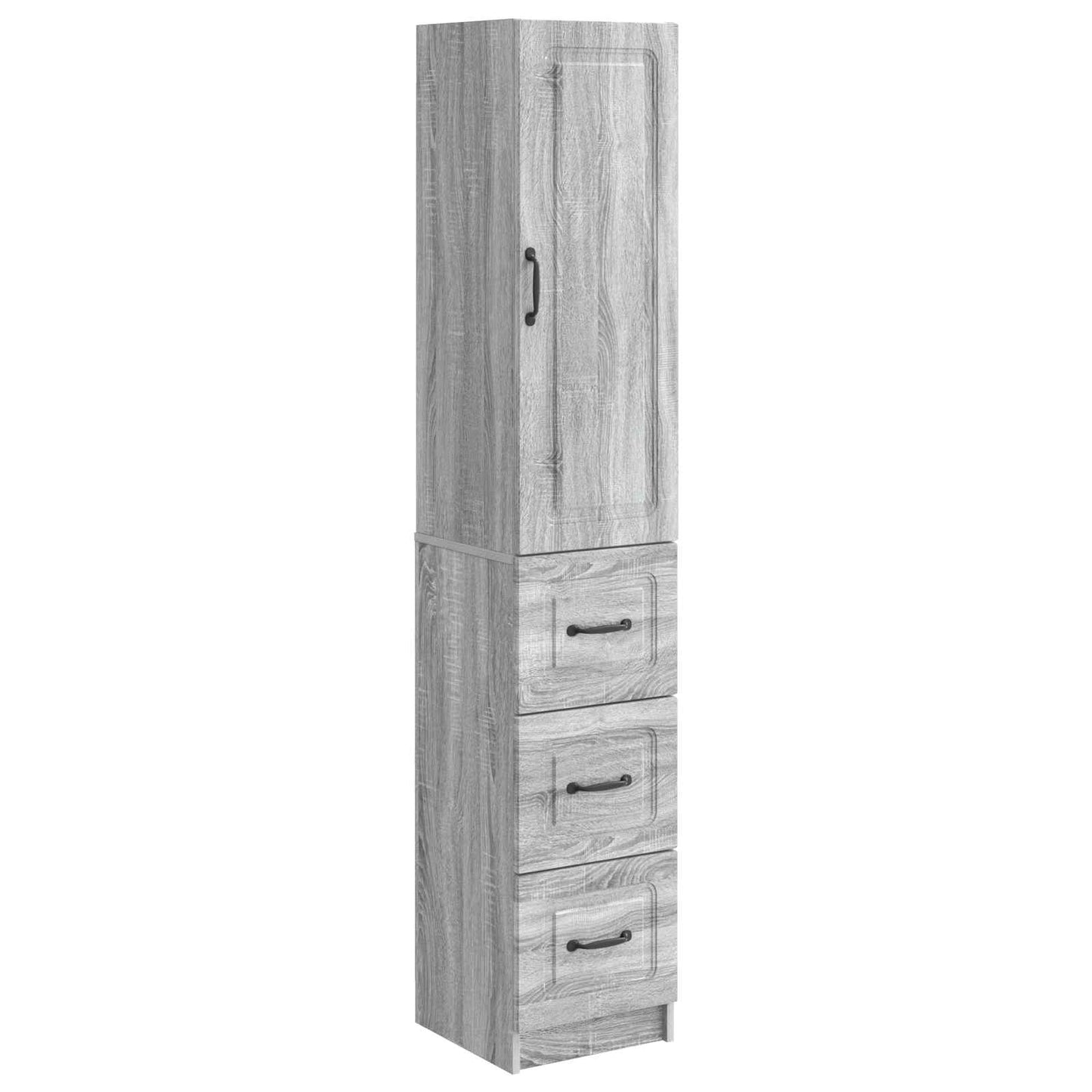vidaXL Cabinet Set 2 pcs Grey Sonoma 33 x 34.5 x 87 cm Engineered Wood