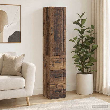 vidaXL Cabinet Set 2 pcs Old Wood 33 x 34.5 x 87 cm Engineered Wood