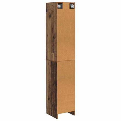 vidaXL Cabinet Set 2 pcs 33 x 34.5 x 87 cm Engineered Wood Old Wood