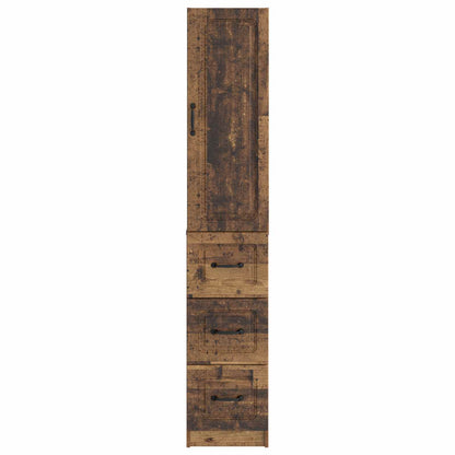 vidaXL Cabinet Set 2 pcs 33 x 34.5 x 87 cm Engineered Wood Old Wood
