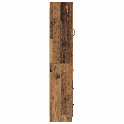 vidaXL Cabinet Set 2 pcs 33 x 34.5 x 87 cm Engineered Wood Old Wood