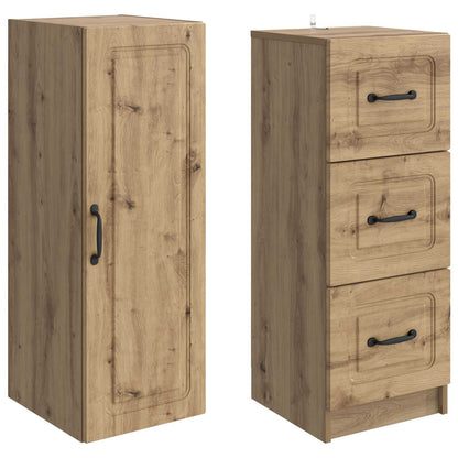 vidaXL Cabinet Set 2 pcs 33 x 34.5 x 87 cm Engineered Wood Artisan Oak