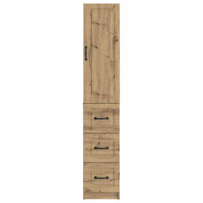 vidaXL Cabinet Set 2 pcs 33 x 34.5 x 87 cm Engineered Wood Artisan Oak