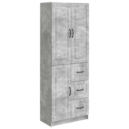 vidaXL Cabinet Set 2 pcs Concrete Grey Engineered Wood