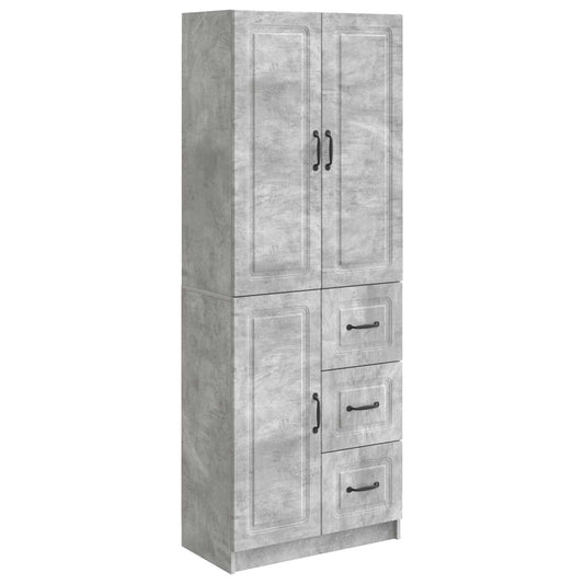vidaXL Cabinet Set 2 pcs Concrete Grey Engineered Wood