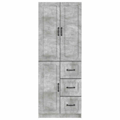 vidaXL Cabinet Set 2 pcs Concrete Grey Engineered Wood