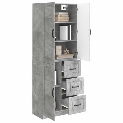 vidaXL Cabinet Set 2 pcs Concrete Grey Engineered Wood