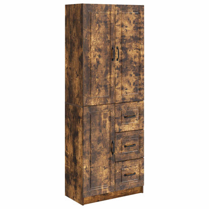 vidaXL Cabinet Set 2 pcs Smoked Oak Engineered Wood