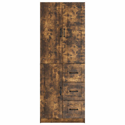 vidaXL Cabinet Set 2 pcs Smoked Oak Engineered Wood