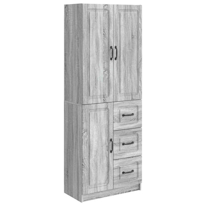 vidaXL Cabinet Set 2 pcs Grey Sonoma Engineered Wood