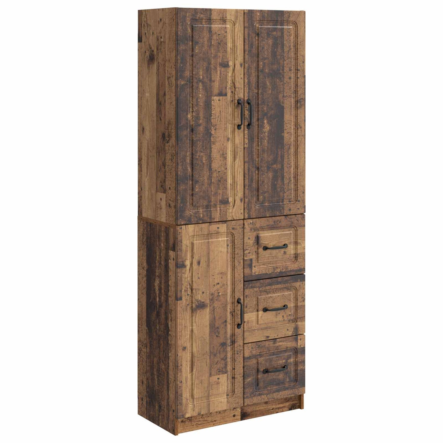 vidaXL Cabinet Set 2 pcs Old Wood Engineered Wood