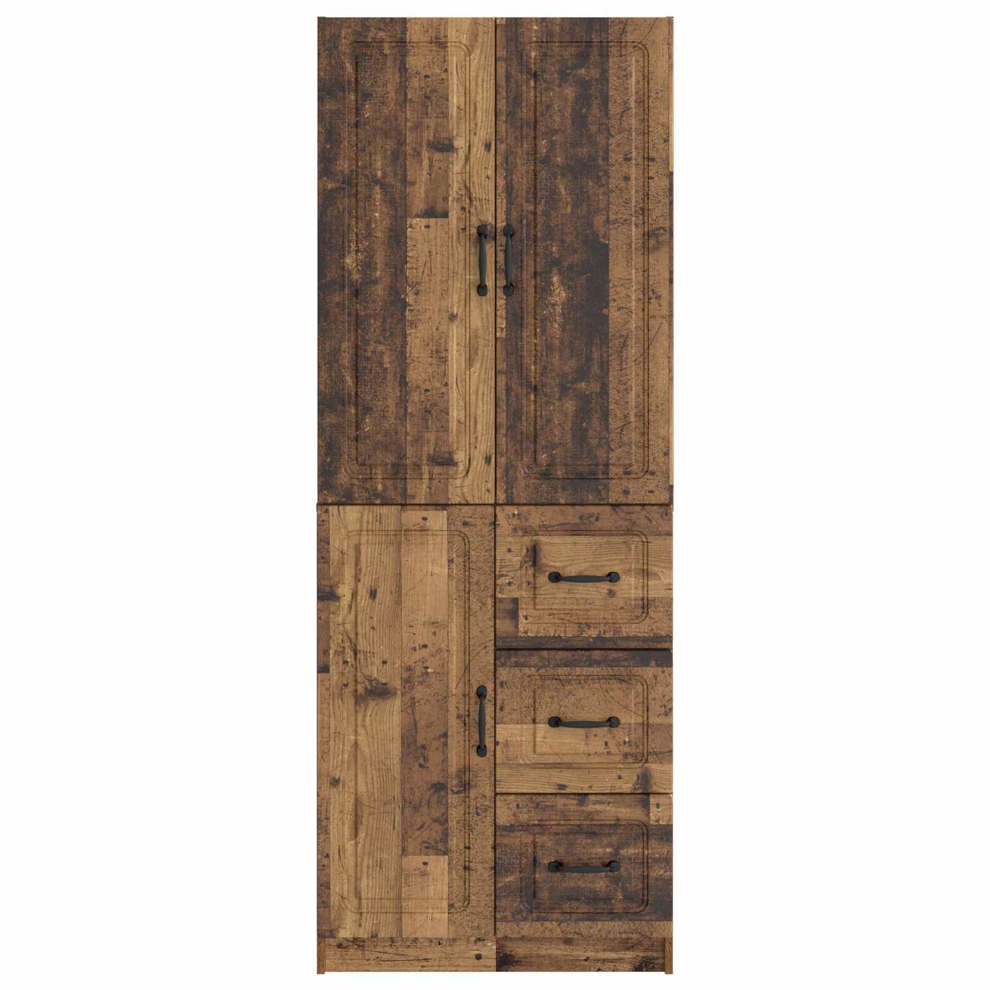 vidaXL Cabinet Set 2 pcs Old Wood Engineered Wood