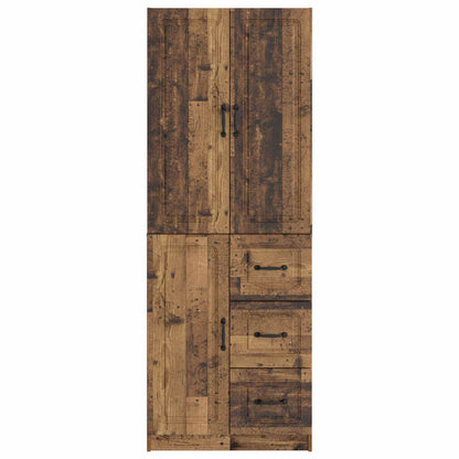 vidaXL Cabinet Set 2 pcs Old Wood Engineered Wood