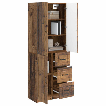 vidaXL Cabinet Set 2 pcs Old Wood Engineered Wood