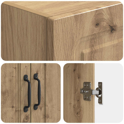 vidaXL Cabinet Set 2 pcs Artisan Oak Engineered Wood
