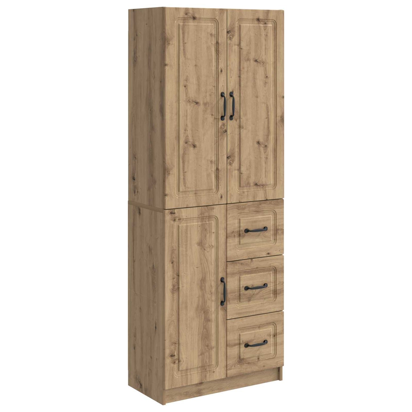vidaXL Cabinet Set 2 pcs Artisan Oak Engineered Wood