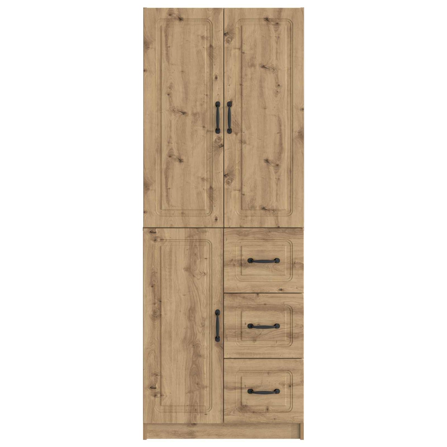 vidaXL Cabinet Set 2 pcs Artisan Oak Engineered Wood