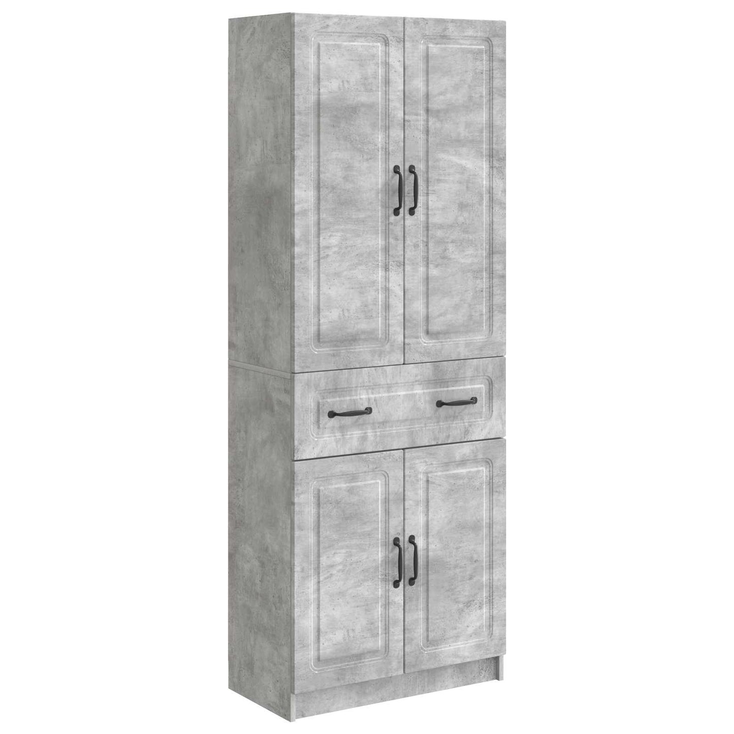 vidaXL Cabinet Set 2 pcs Concrete Grey Engineered Wood