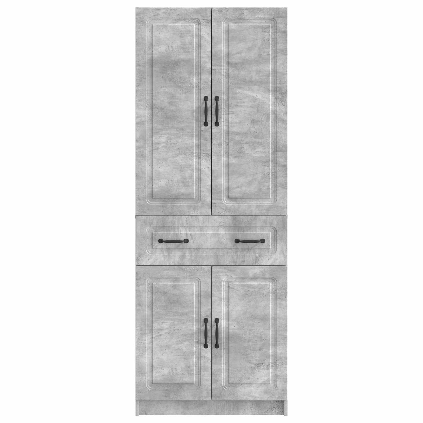 vidaXL Cabinet Set 2 pcs Concrete Grey Engineered Wood