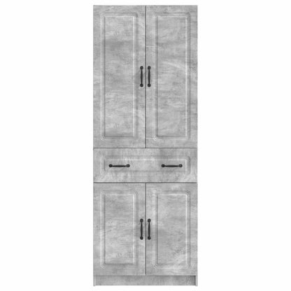 vidaXL Cabinet Set 2 pcs Concrete Grey Engineered Wood