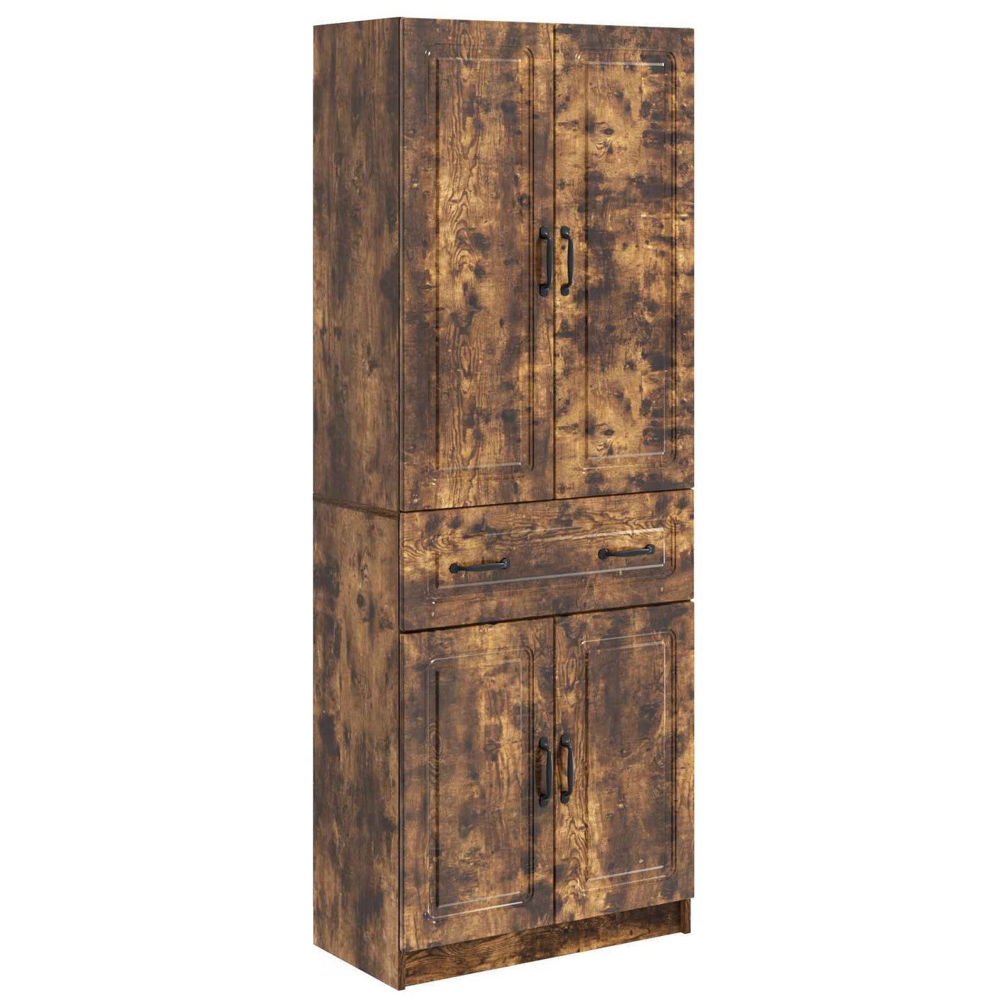 vidaXL Cabinet Set 2 pcs Smoked Oak Engineered Wood