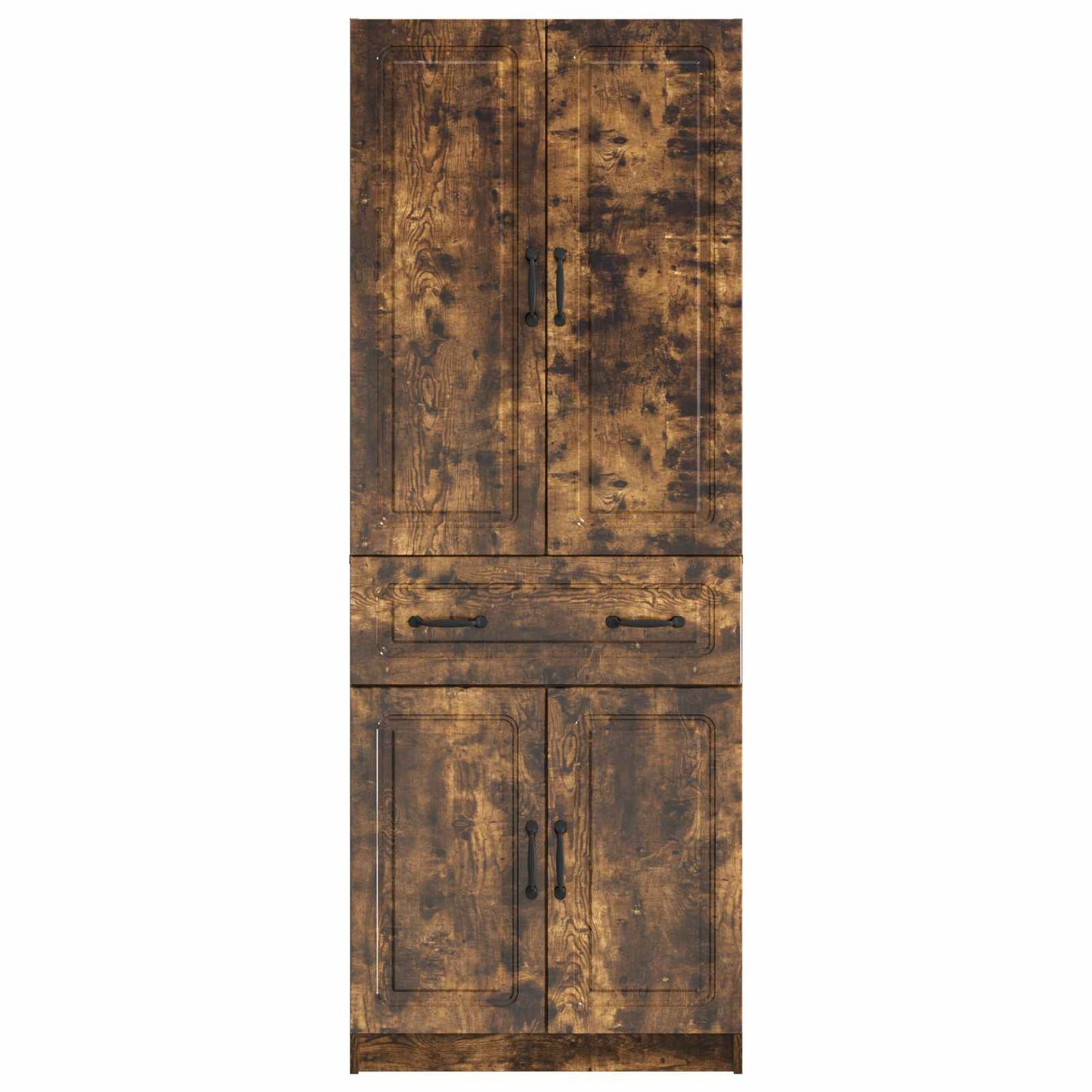 vidaXL Cabinet Set 2 pcs Smoked Oak Engineered Wood