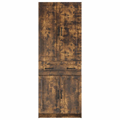 vidaXL Cabinet Set 2 pcs Smoked Oak Engineered Wood