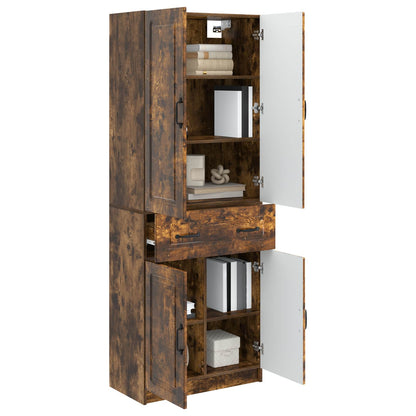 vidaXL Cabinet Set 2 pcs Smoked Oak Engineered Wood