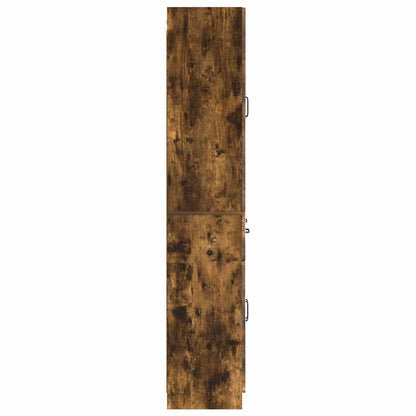 vidaXL Cabinet Set 2 pcs Smoked Oak Engineered Wood