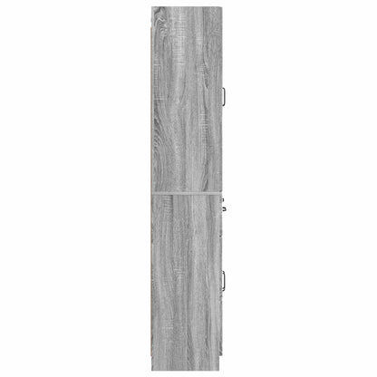 vidaXL Cabinet Set 2 pcs Grey Sonoma Engineered Wood