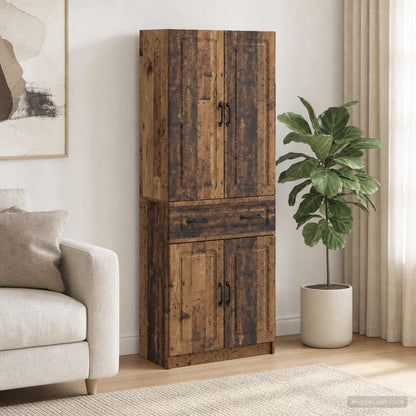 vidaXL Cabinet Set 2 pcs Old Wood Engineered Wood