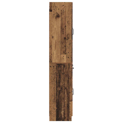 vidaXL Cabinet Set 2 pcs Old Wood Engineered Wood