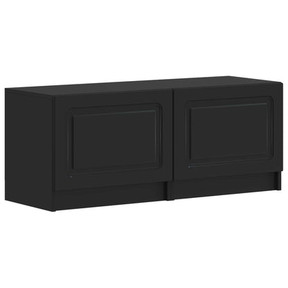 vidaXL 5 Piece LED TV Cabinet Black Engineered Wood