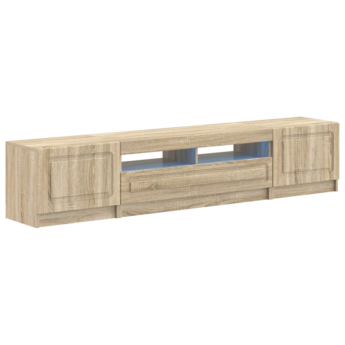 vidaXL 5 Piece LED TV Cabinet Sonoma Oak Engineered Wood