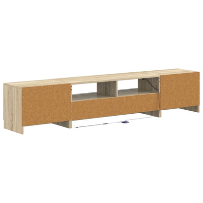 vidaXL 5 Piece LED TV Cabinet Sonoma Oak Engineered Wood